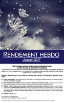 Rendement Hebdo Janvier 2017