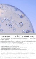 Rendement Oxygene Octobre 2016