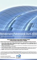 Rendement Patrimoine Avril 2016